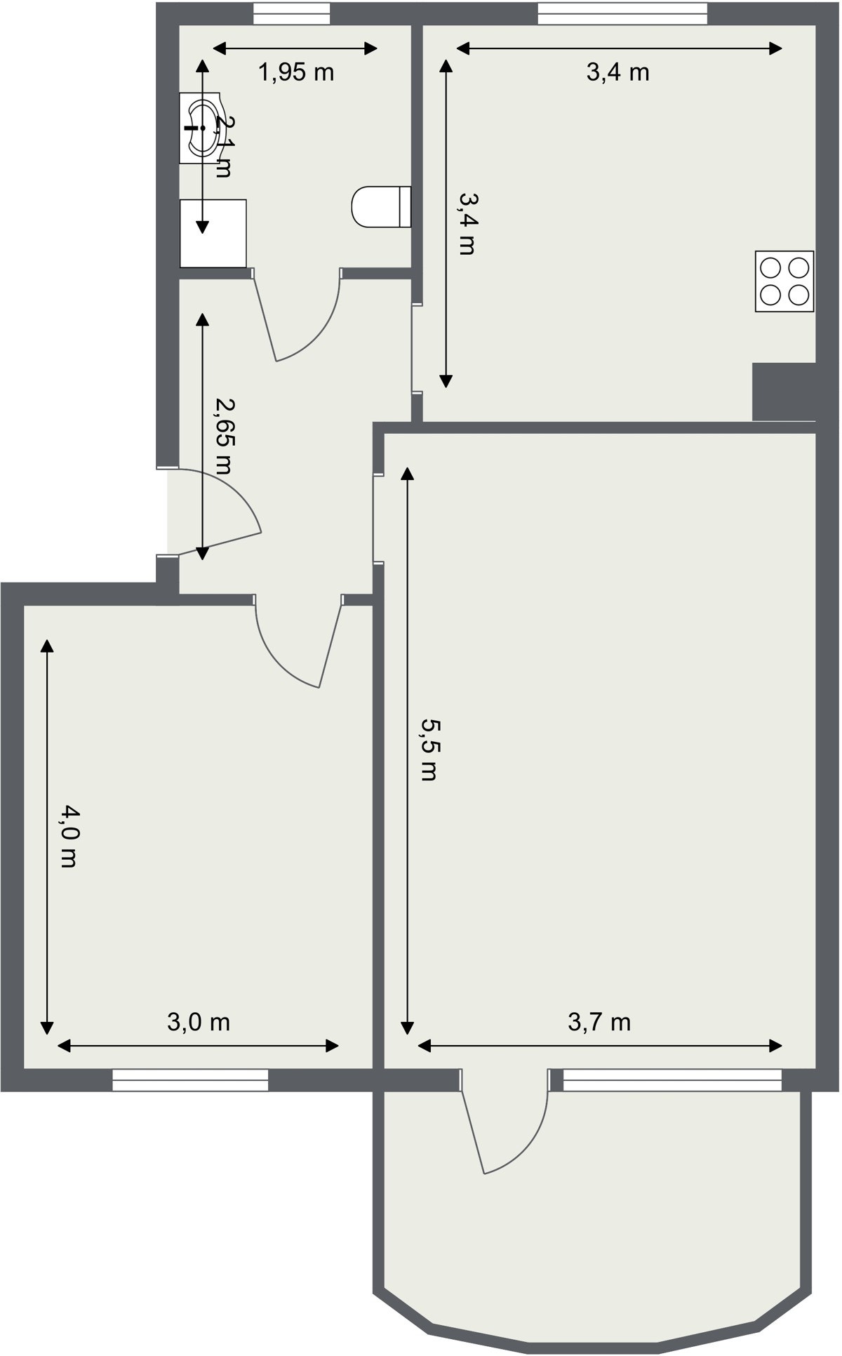 Plantegning Galleribilde