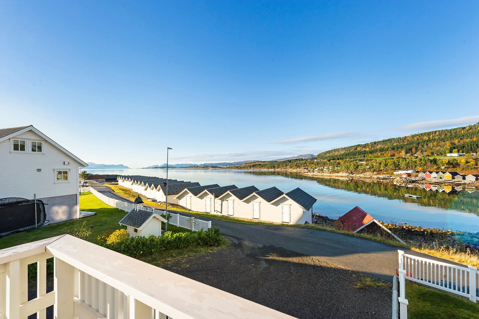 Flott utsikt og kveldssol Galleribilde