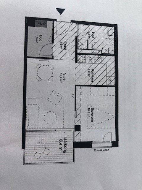 Plantegning Galleribilde