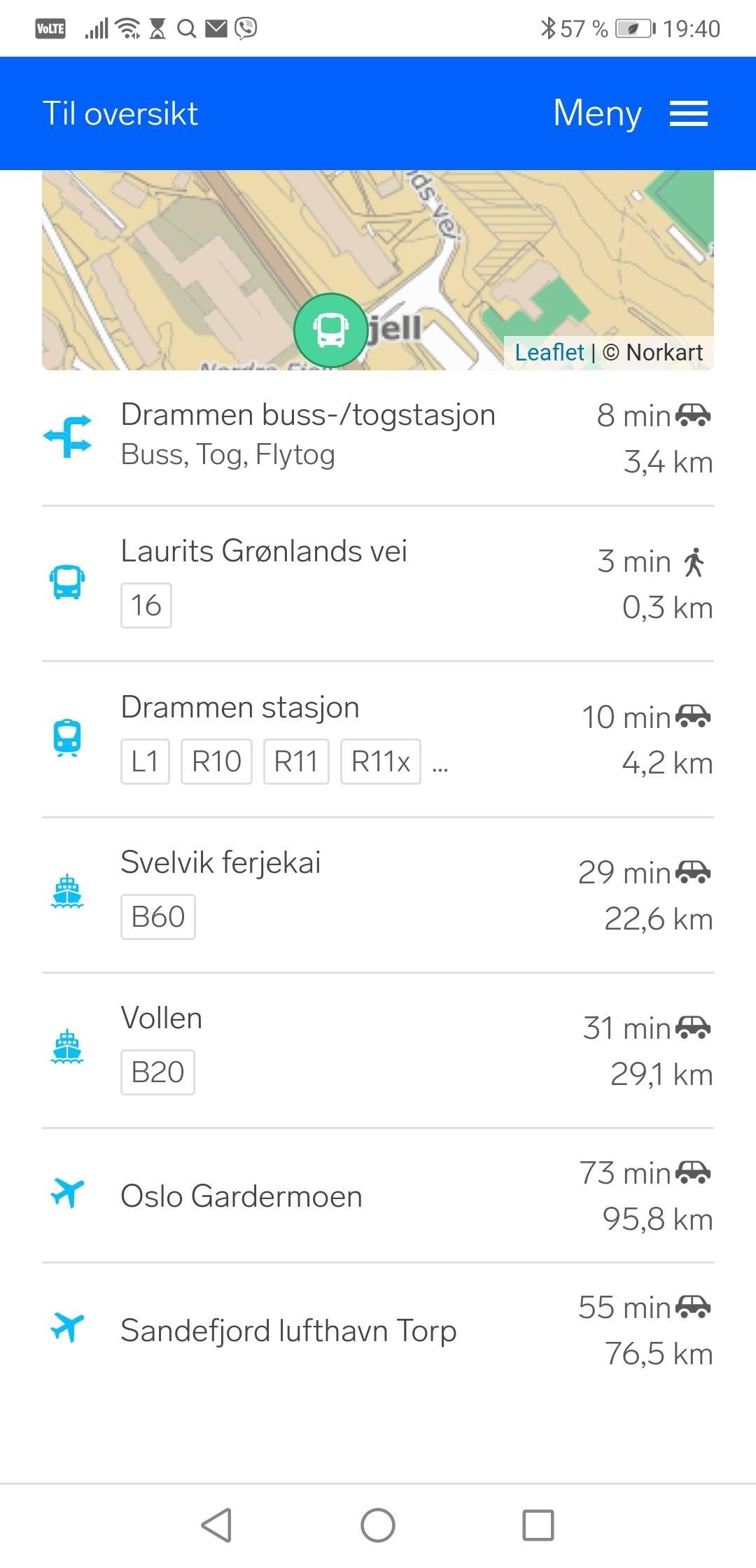 8-10 mins med bil. Du kan gjerne sitte på bilen min da skal jeg på jobb tidlig nesten hverdag Galleribilde