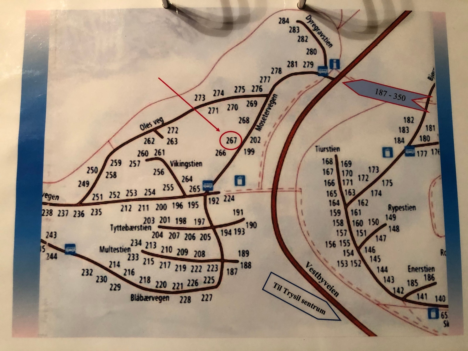 Hyttas plassering på Mosetra 1 Galleribilde