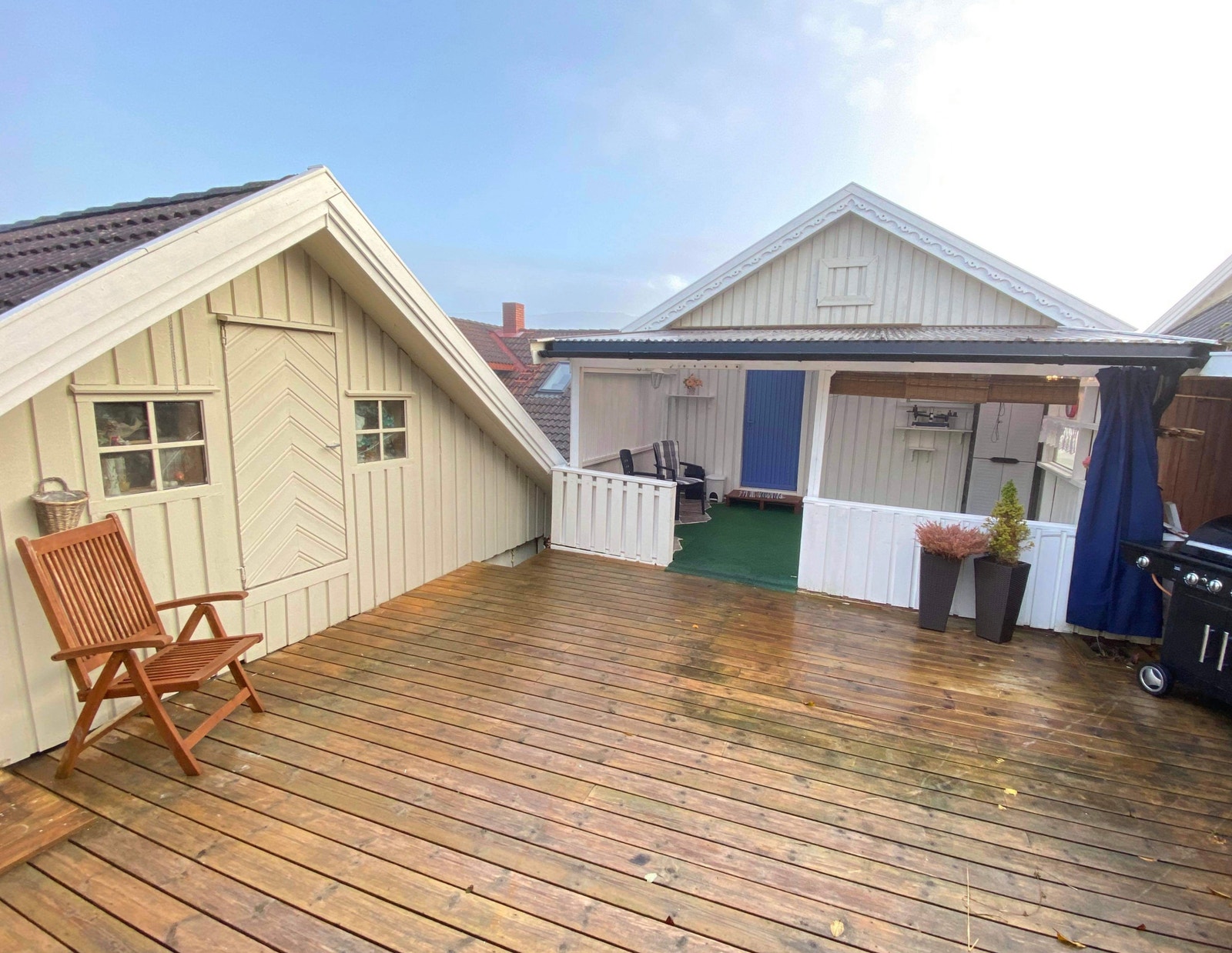 Terasse delvis overbygd Galleribilde