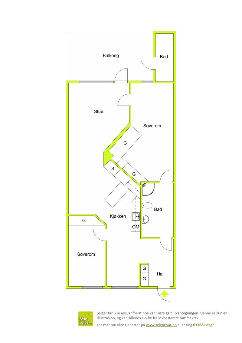 Planskisse Galleribilde