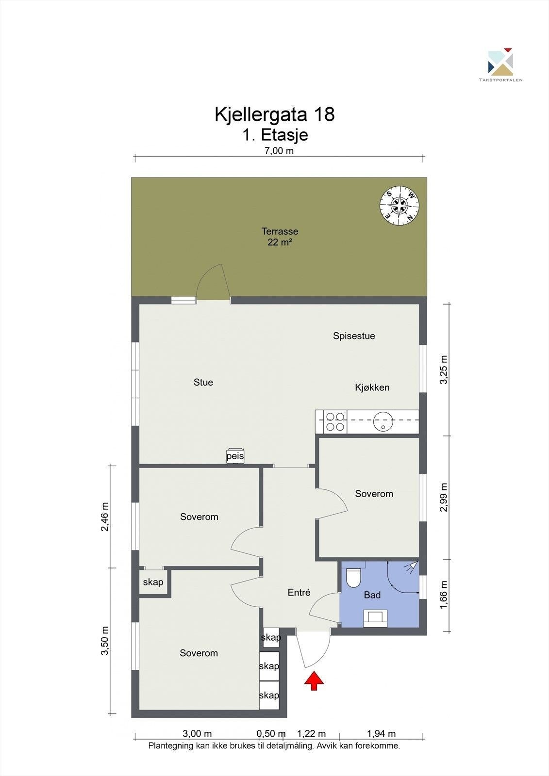 Plantegning Galleribilde