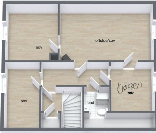 Plantegning Galleribilde