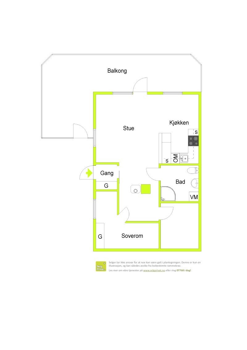 Planskisse Galleribilde