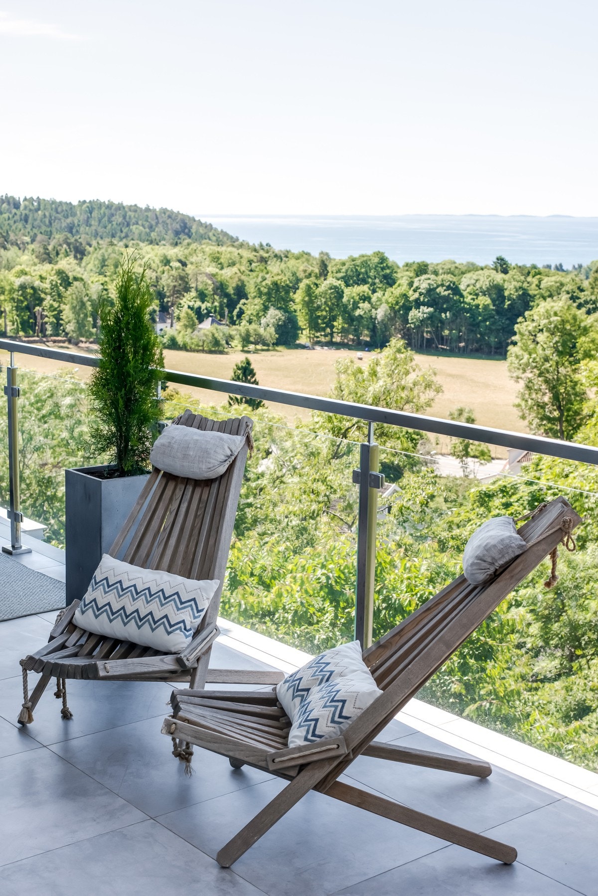 Utsikt fra balkongen. Galleribilde