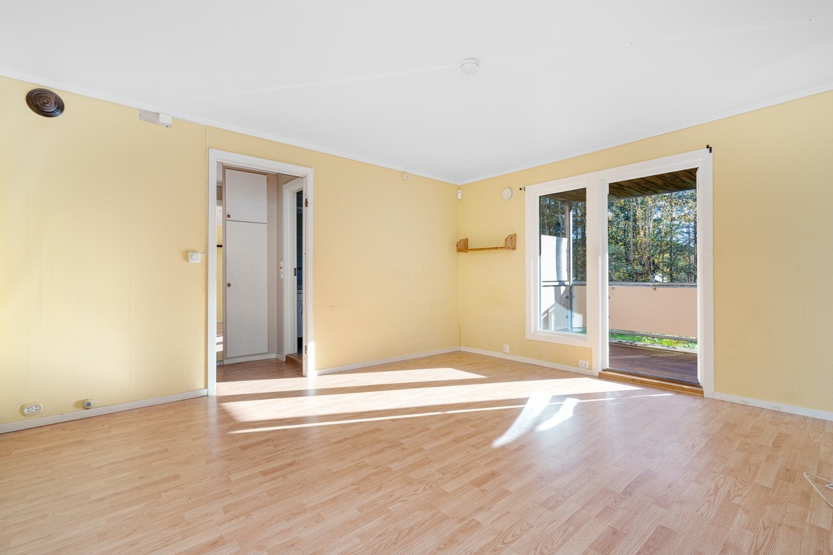 Romslig lys stue Galleribilde