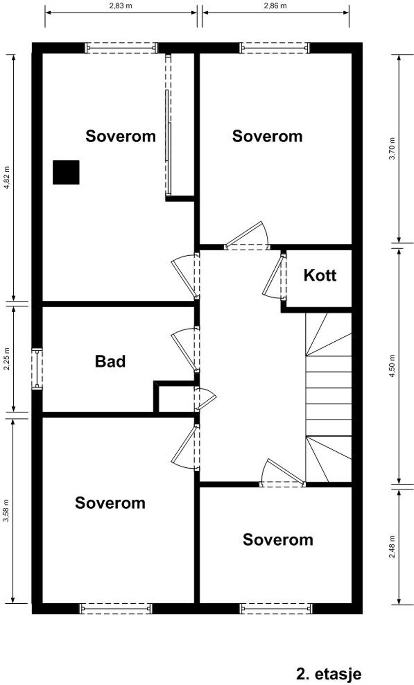 Planskisse 2. etasje Galleribilde
