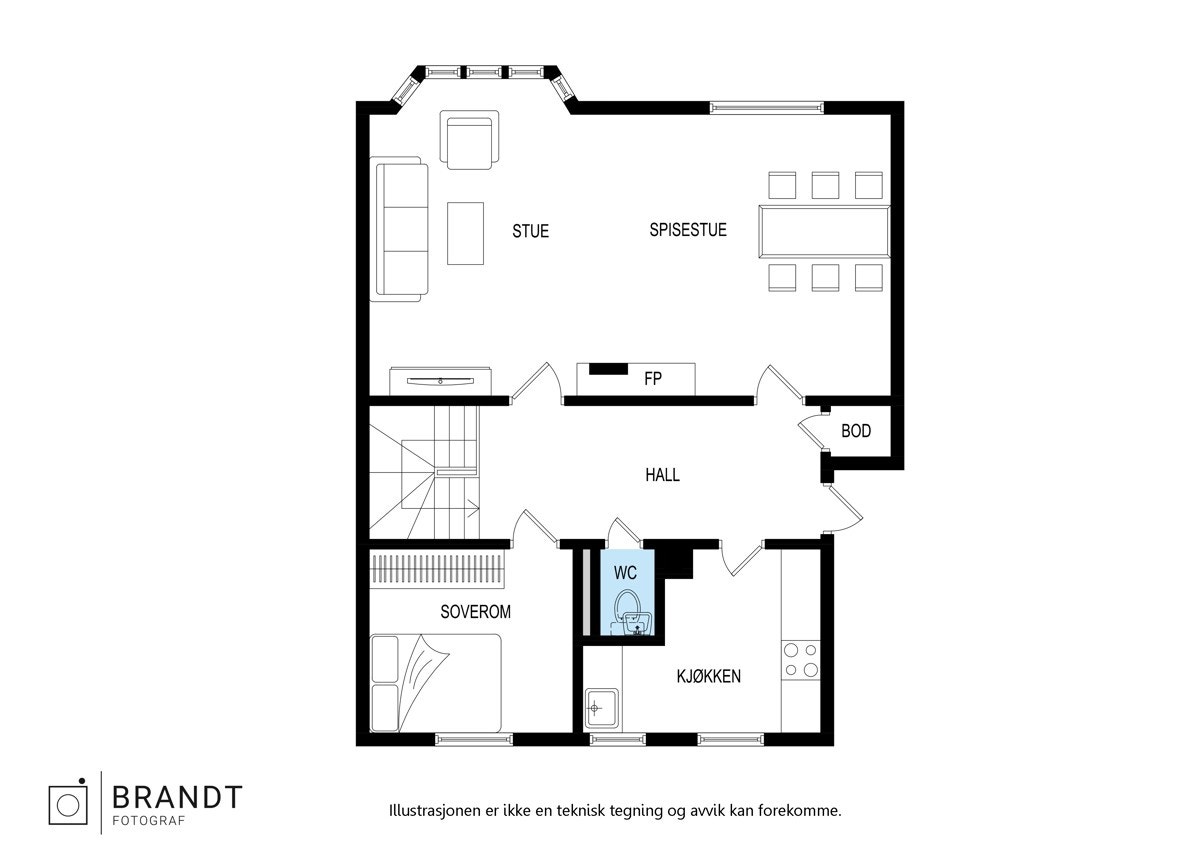 Plantegning Galleribilde