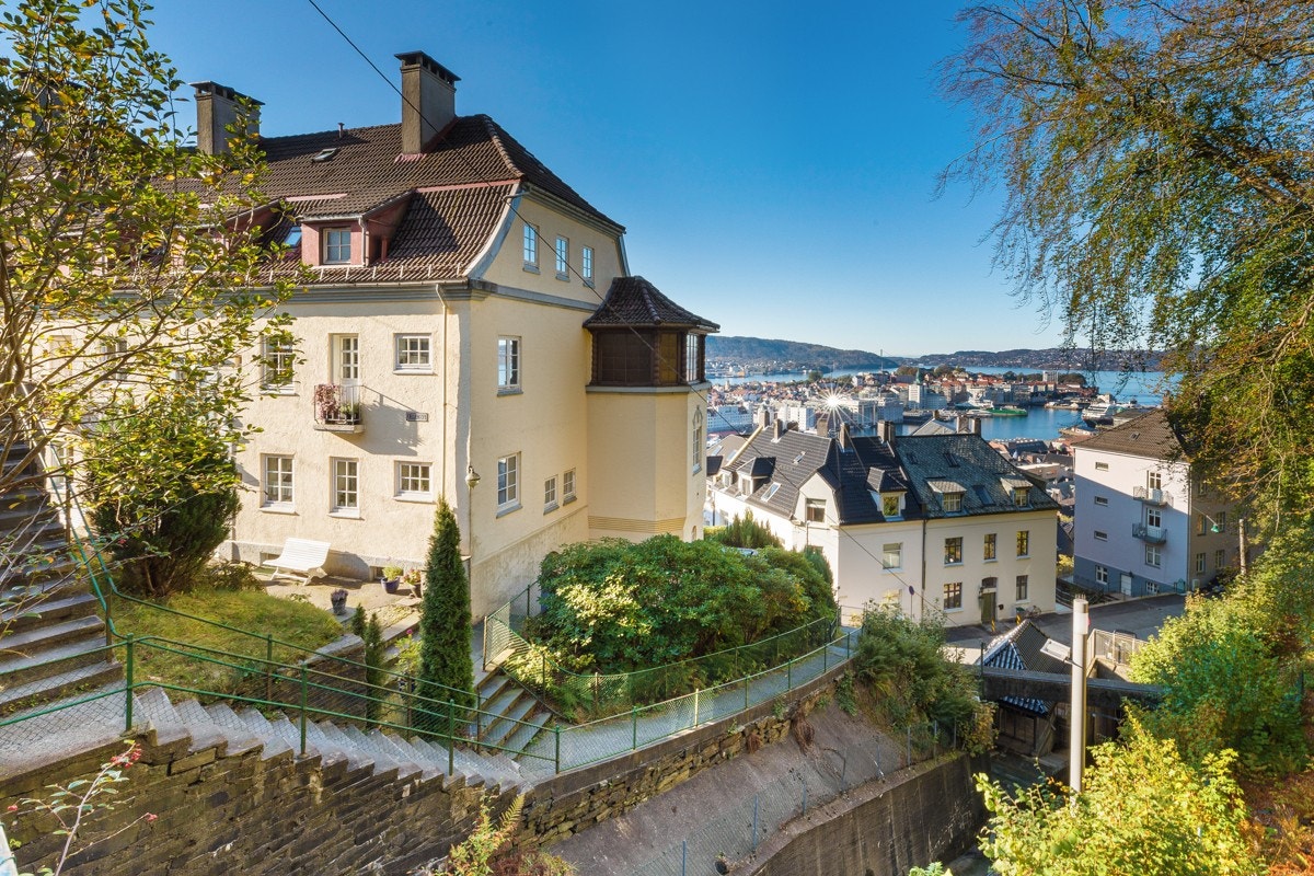 Fløibanen går like nedenfor. Galleribilde