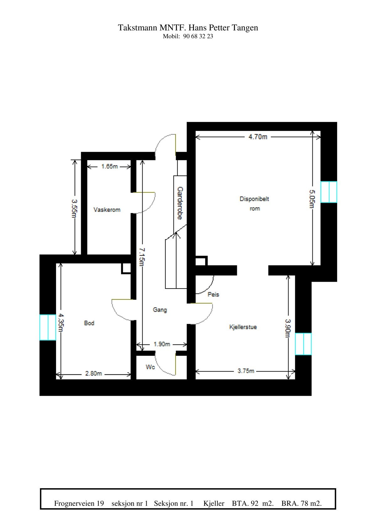Plantegning - Kjeller Galleribilde