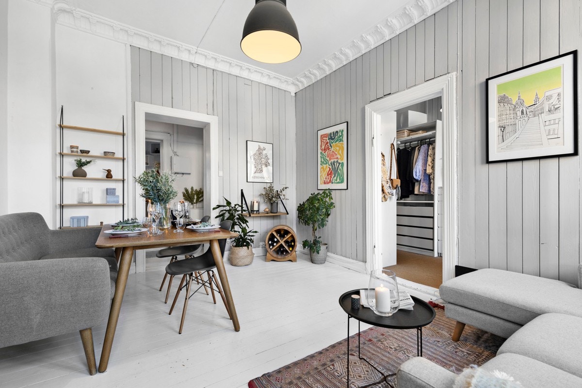 Her er det enkelt å sette sitt eget preg på leiligheten med ønsket innredning og møblement. Galleribilde