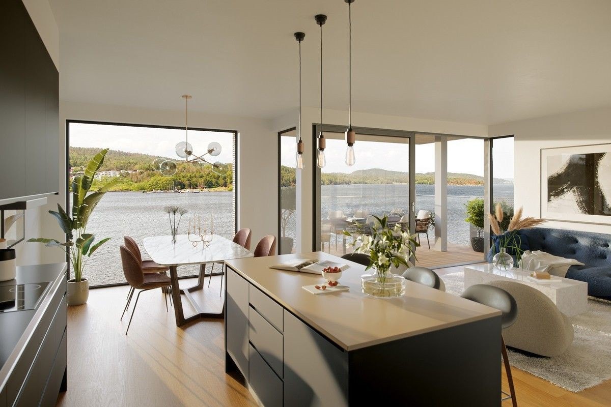 Privatmegleren Moss har gleden av å presentere en stor front leilighet på Verket brygge! (Illustrasjonsbilde) Galleribilde