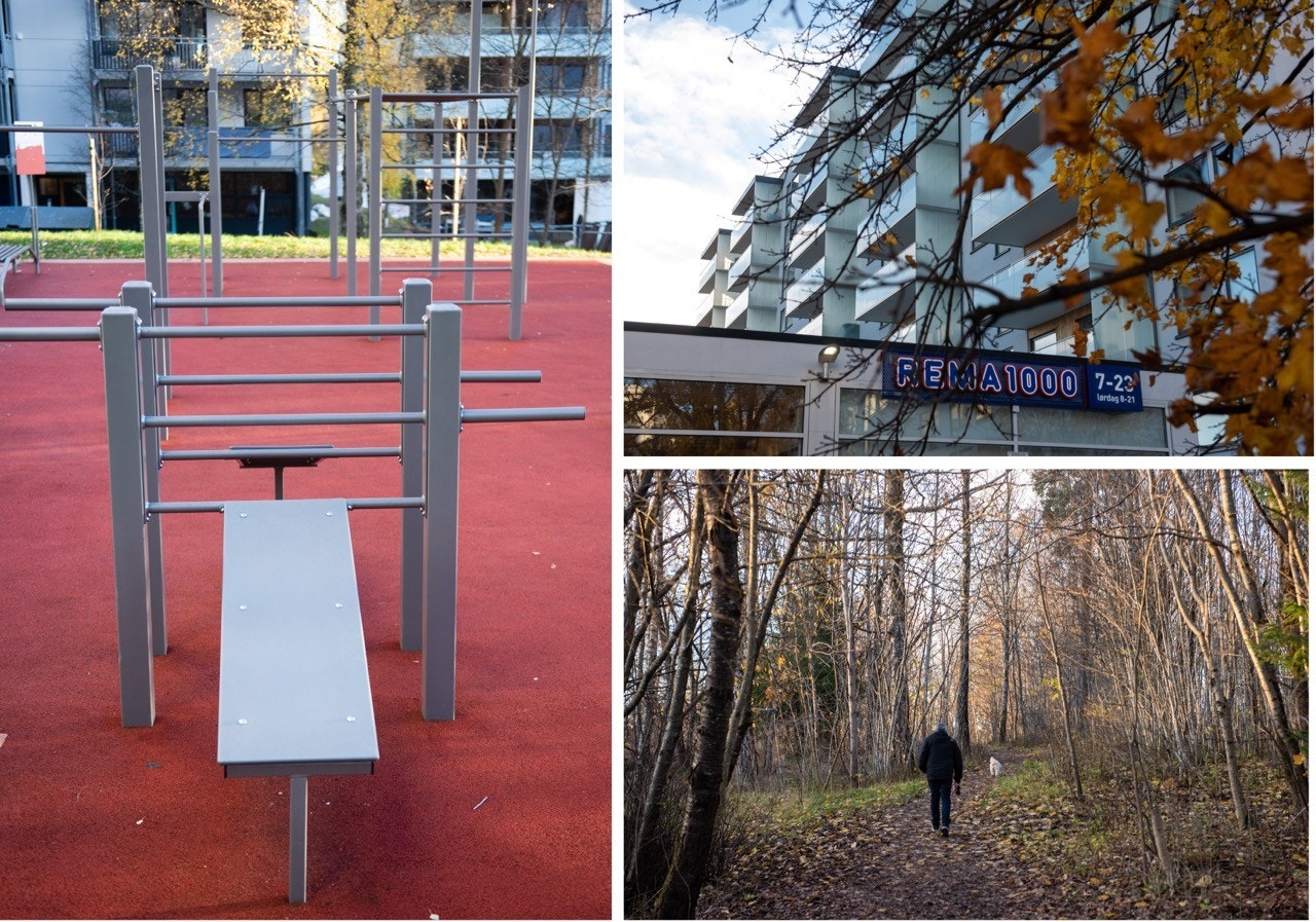 Det er under 50 meter til nærbutikk, Tufte-park og turstien. Galleribilde