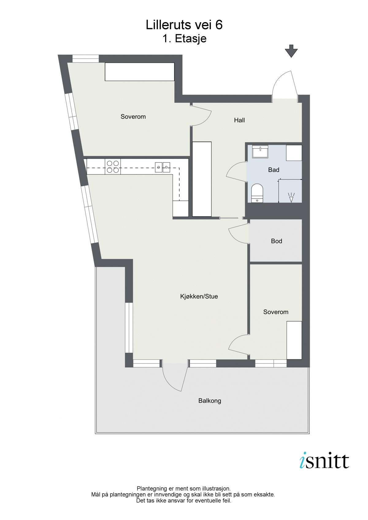 Plantegning 2D Galleribilde