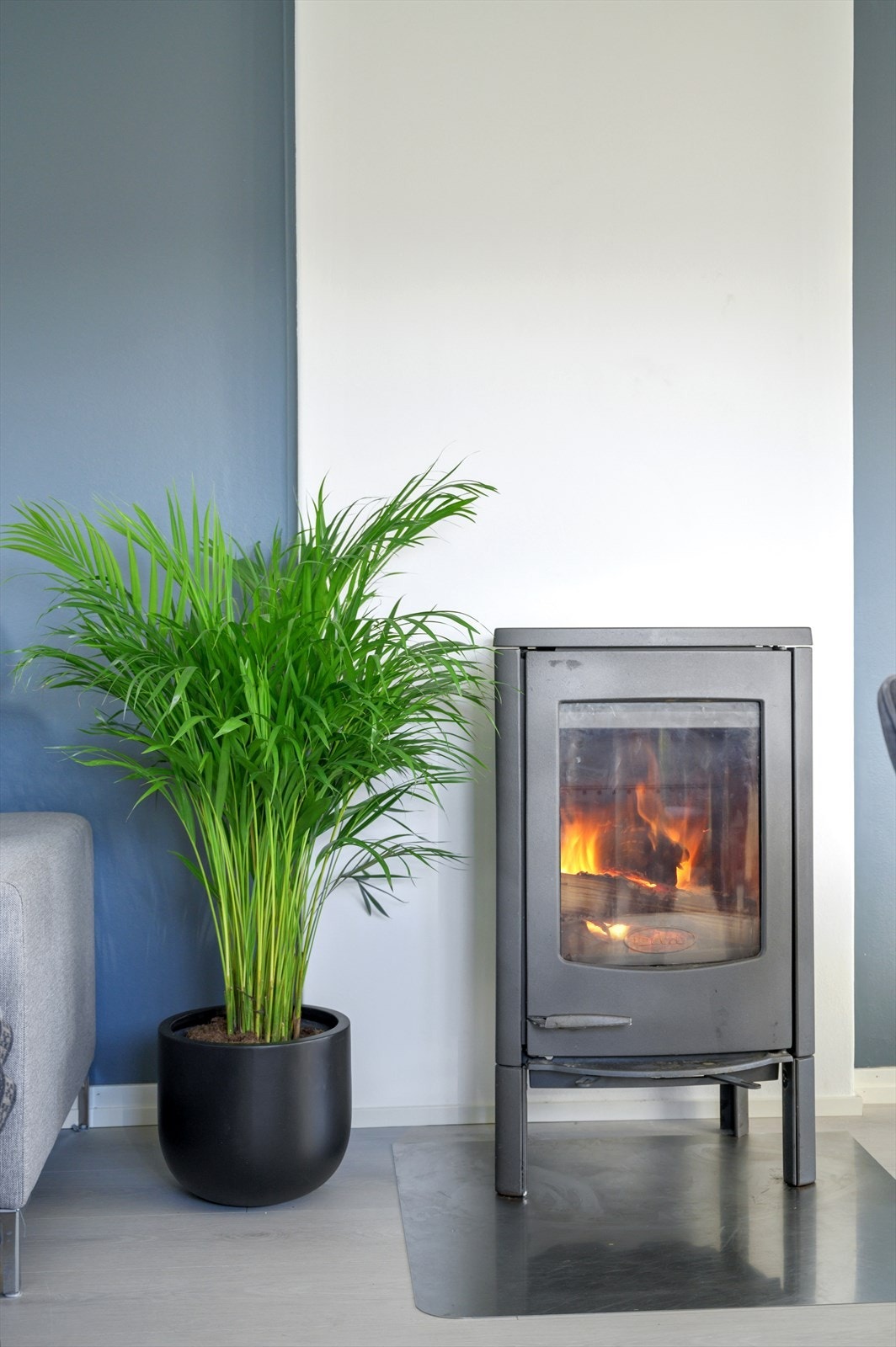 Peis som gir varme- og hygge på vinterhalvåret. Galleribilde