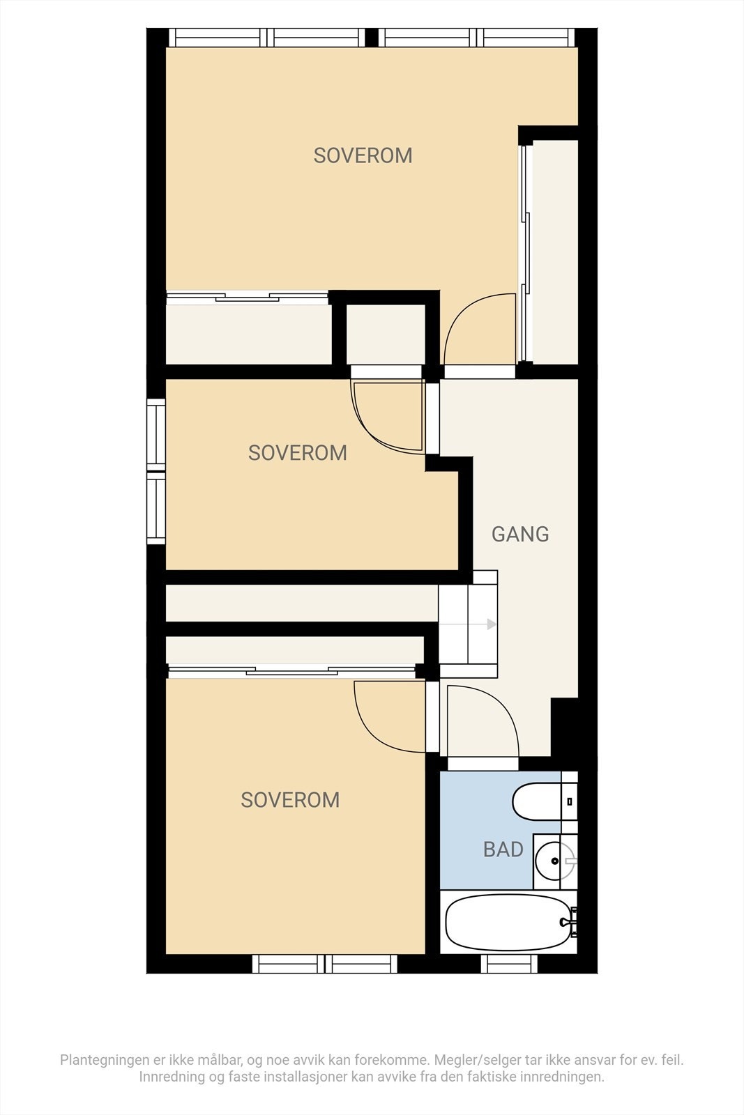 2dplan og 3 Galleribilde