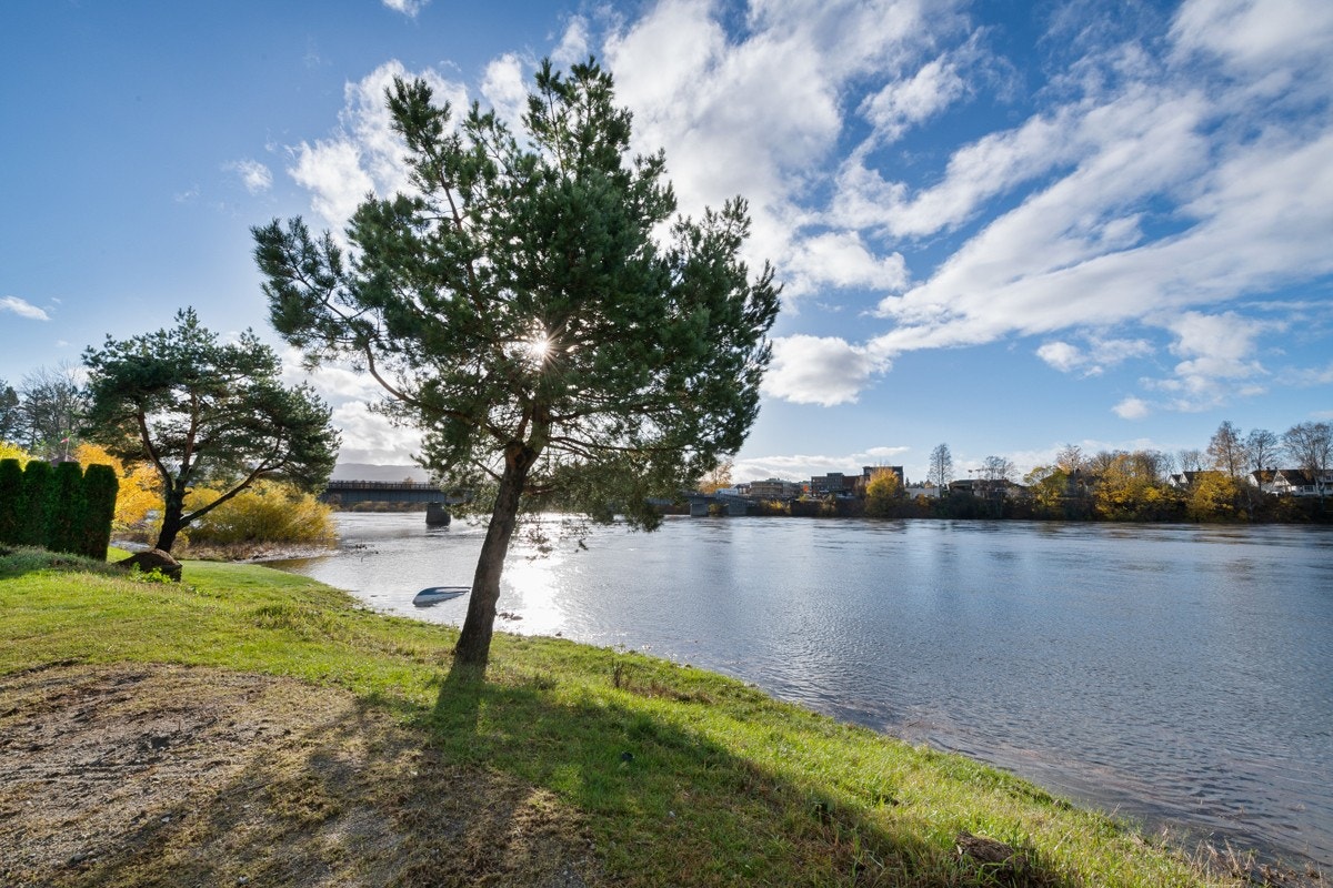 Idyllisk beliggende nær elven. Galleribilde