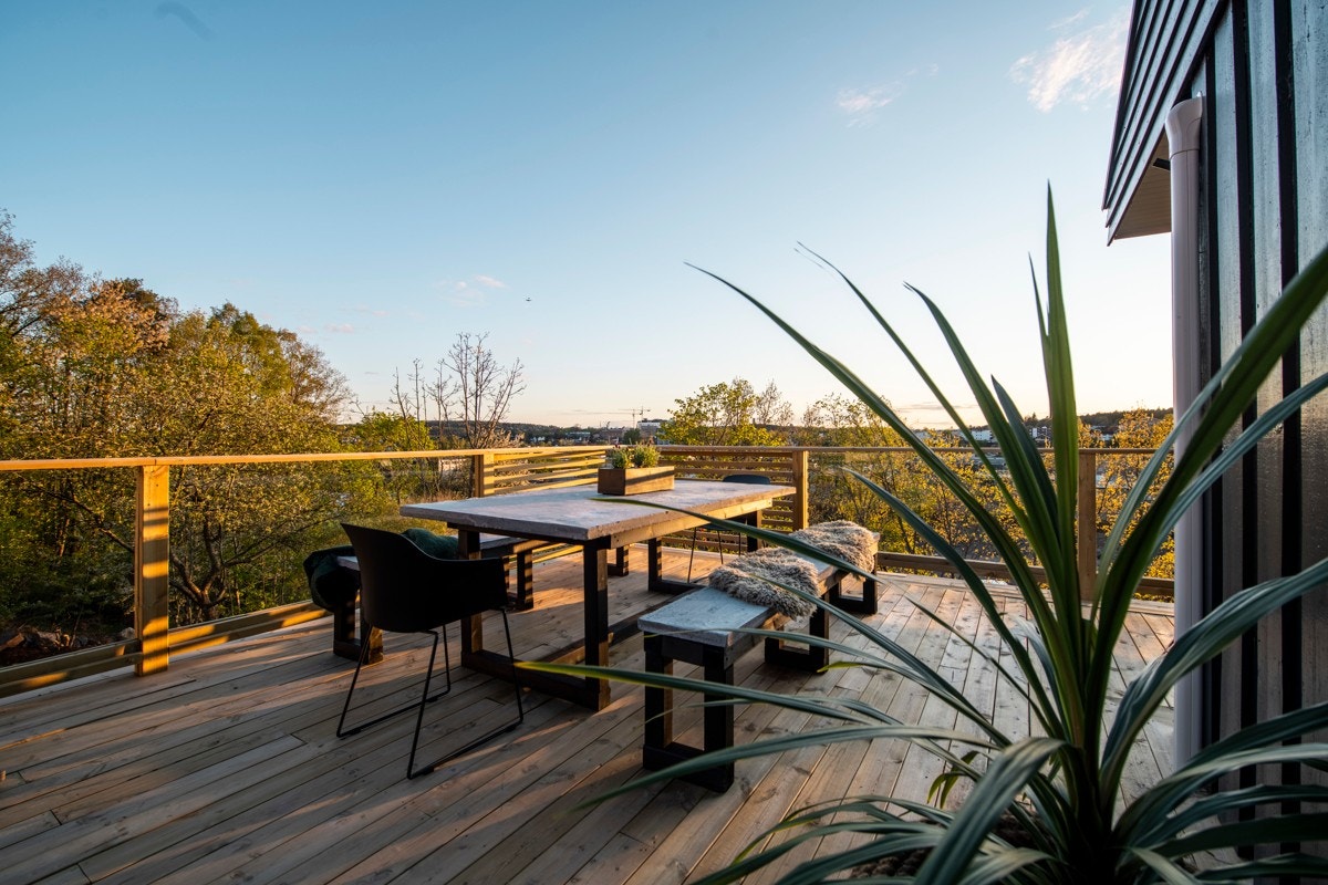 Terrassen er bygget i 2020 Galleribilde