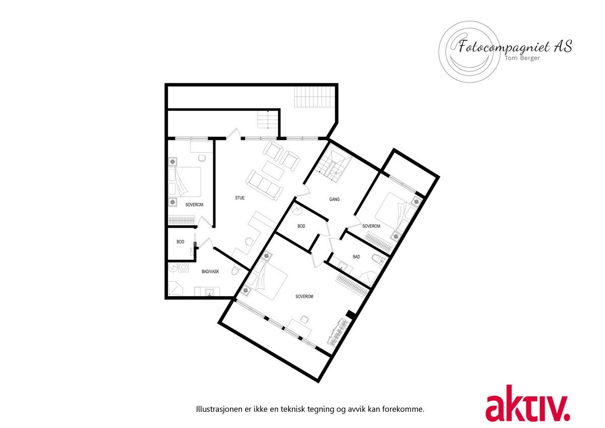 Plantegning underetasje. Galleribilde