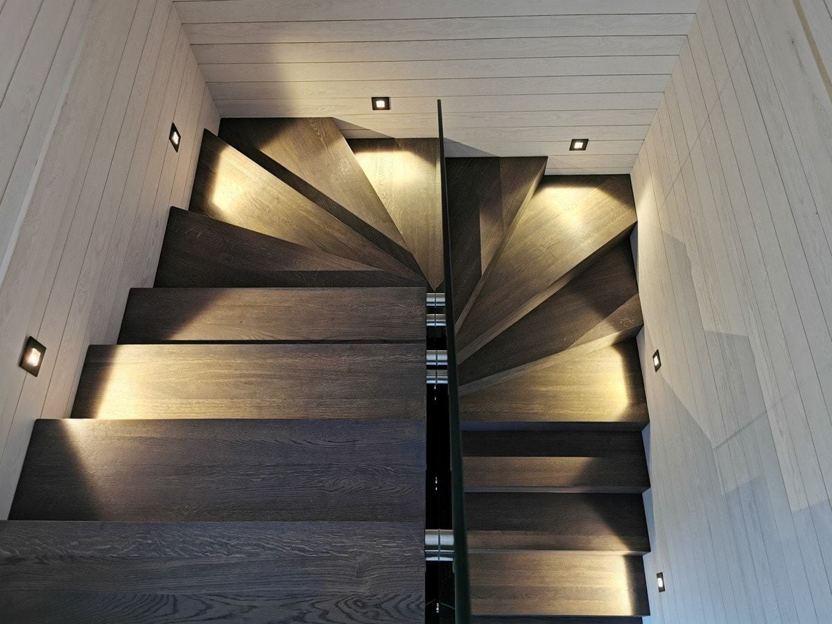 Flott trappebelysning. Galleribilde