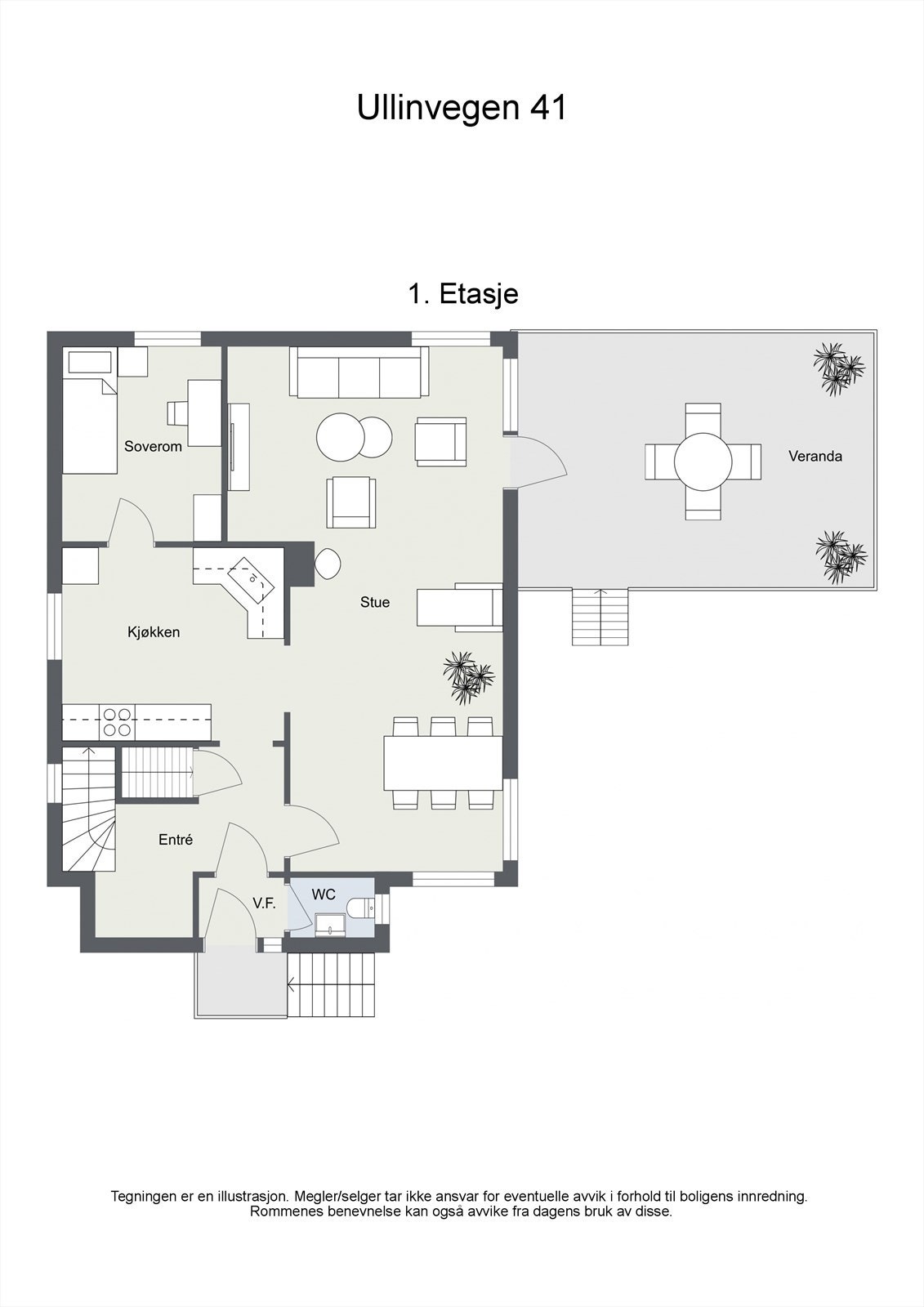 Ullinvegen 41 - 2D - 1. Etasje - Letterhead Galleribilde