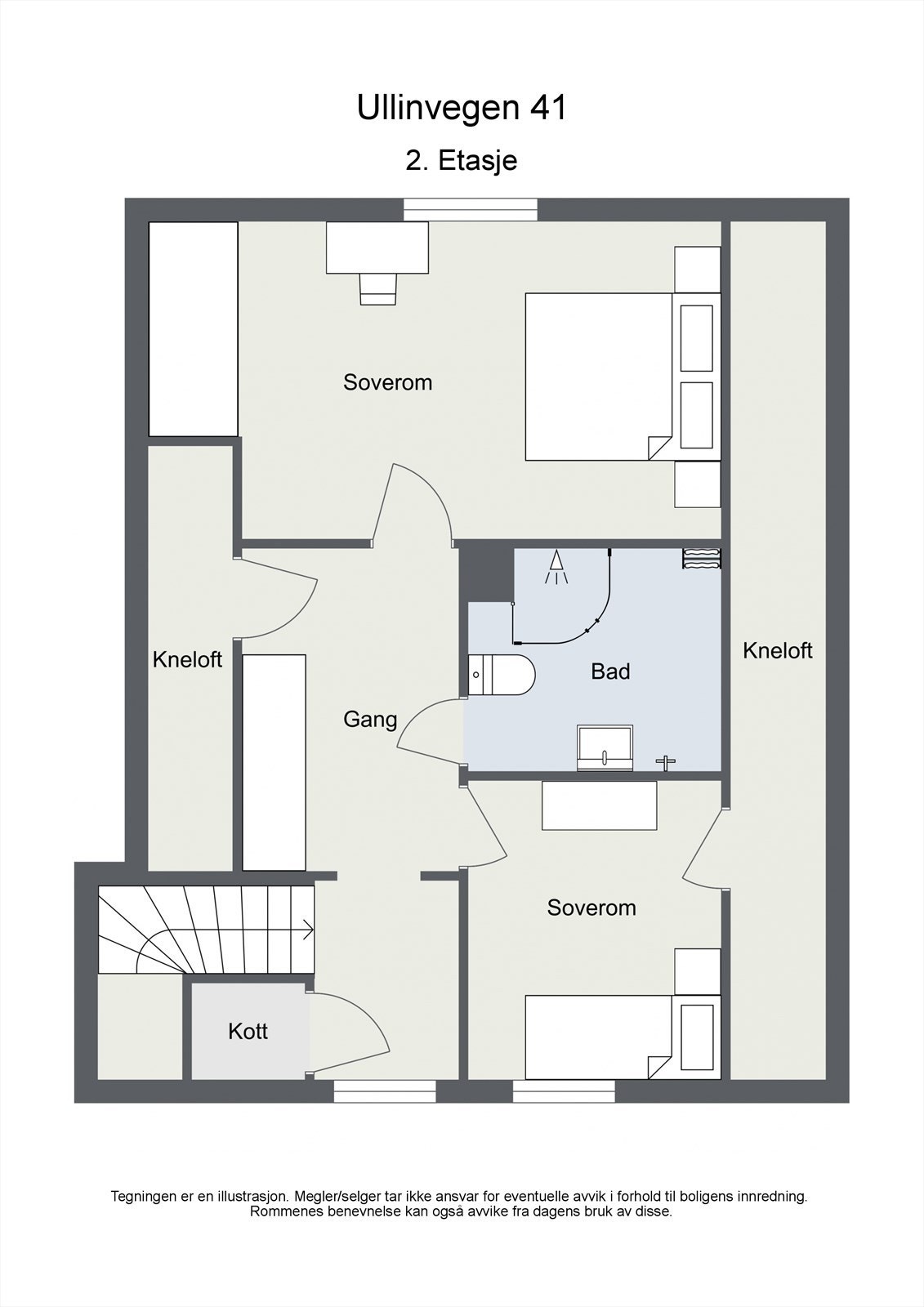 Ullinvegen 41 - 2D - 2. Etasje - Letterhead Galleribilde