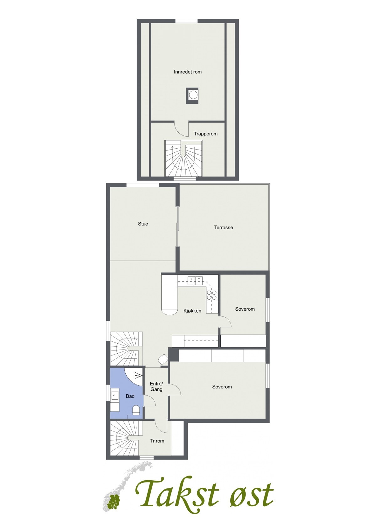 Project letterhead - Rabbeveien 1 F - 2D Floor Plan (1) Galleribilde