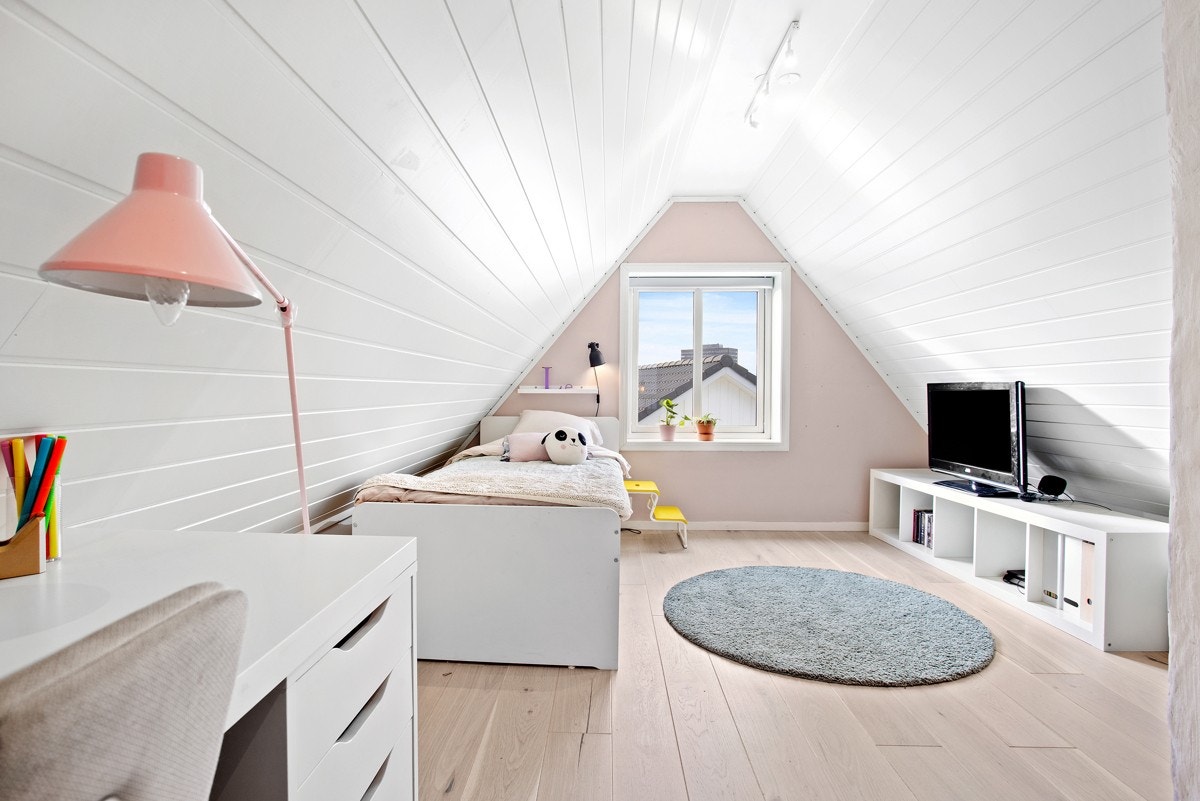 Innredet rom som i dag brukes som soverom Galleribilde