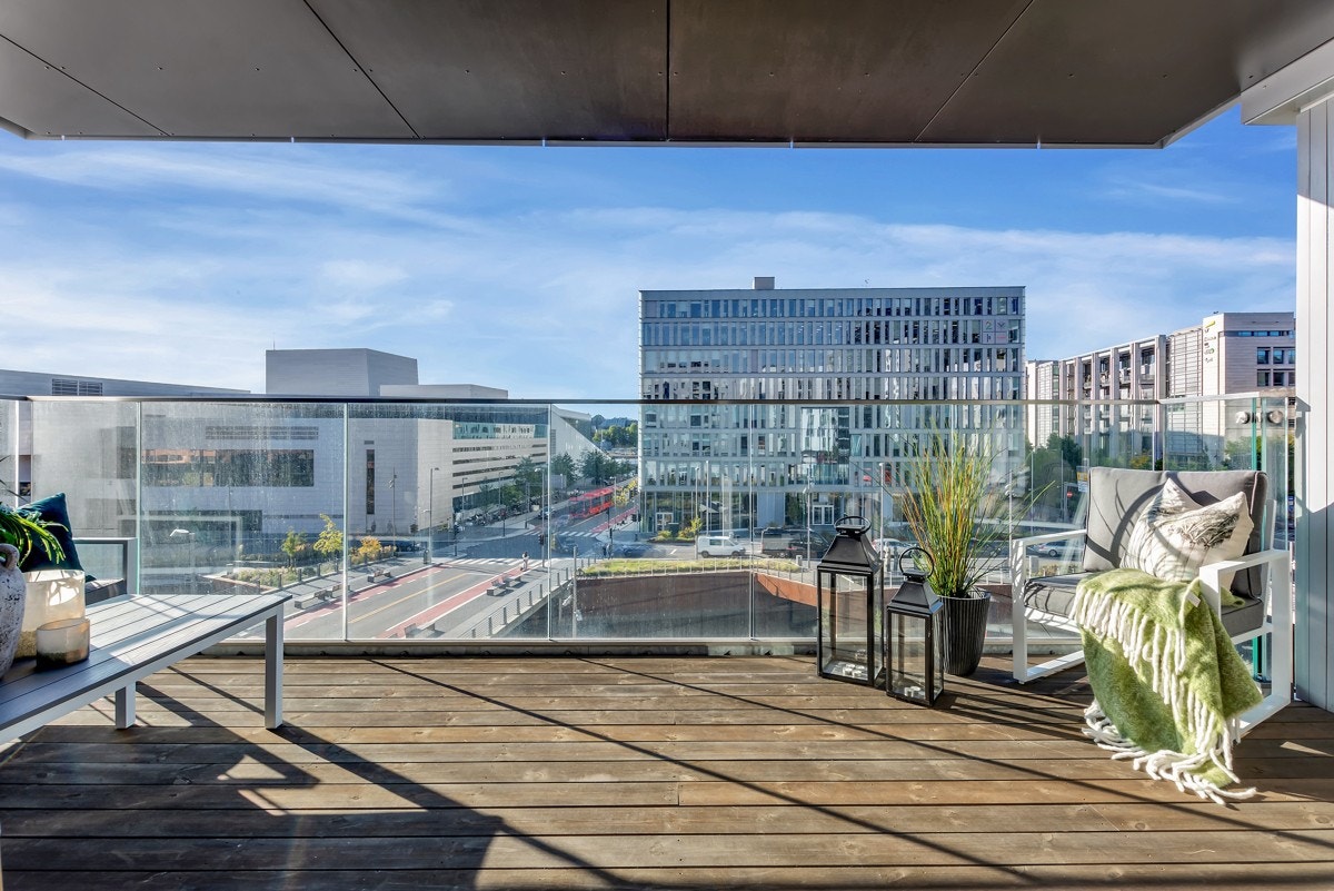 Utsikt fra balkongen. Galleribilde