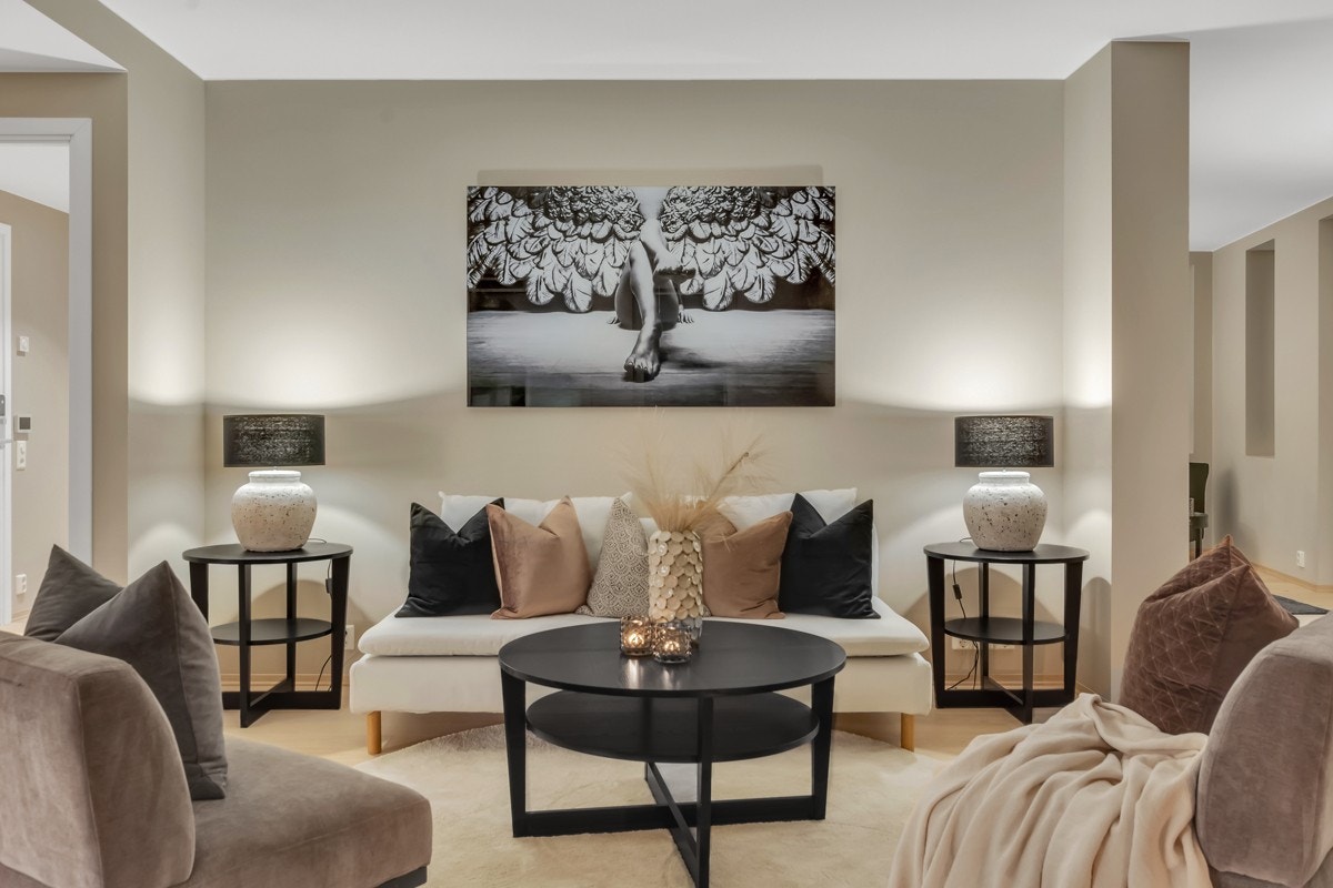 Meget innbydende og stor stue. Galleribilde