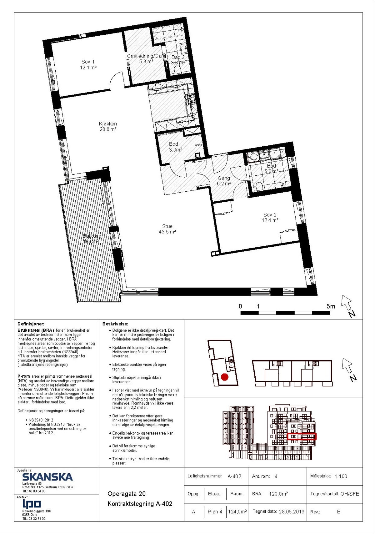 Plantegning seksjon 3. Galleribilde