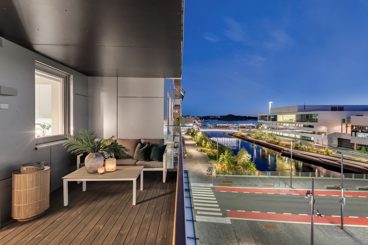 Den andre leiligheten er på 109 kvm BRA med solrik balkong på 13 kvm. Galleribilde