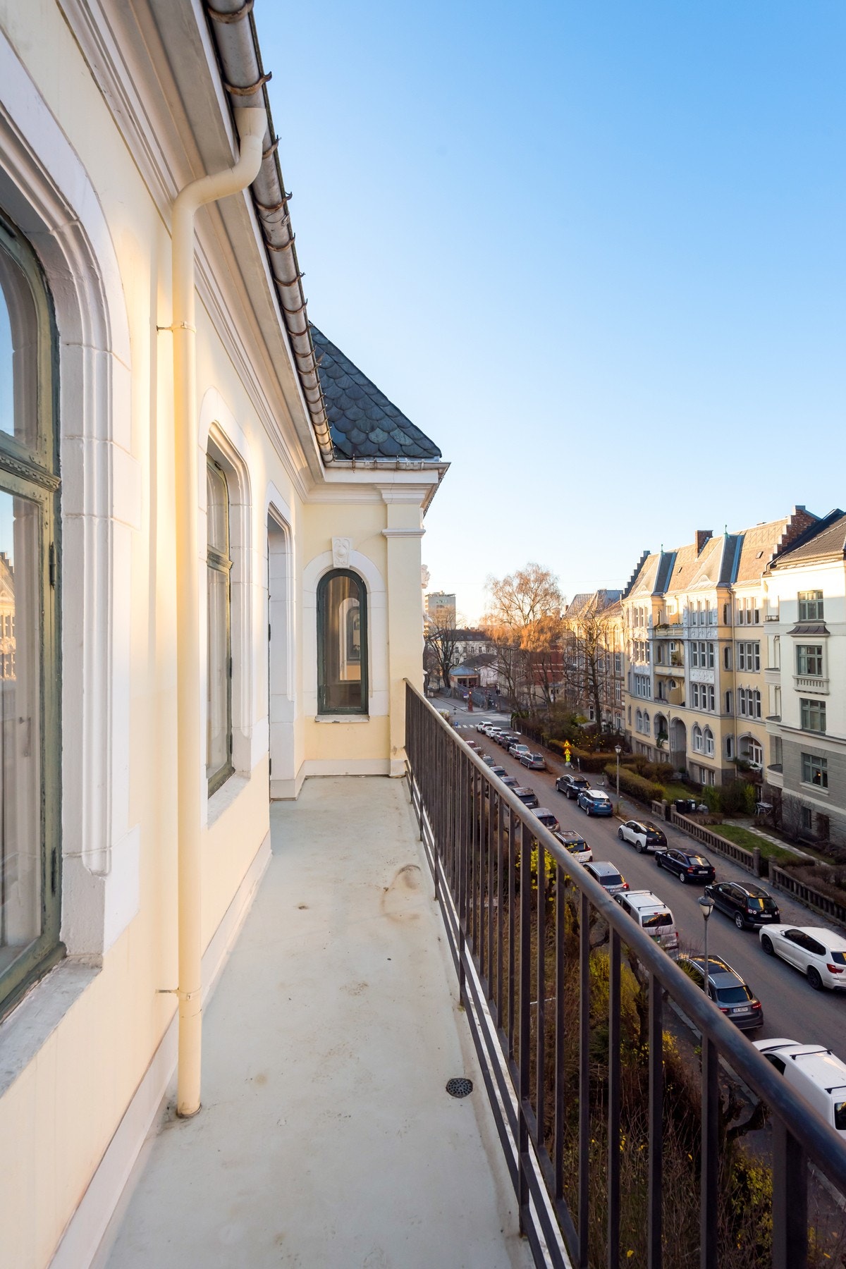 Flott utsyn utover en av Oslos flotteste gater. Galleribilde