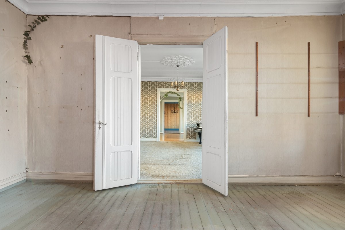 Flere stuer på rad og svært romslige rom. Galleribilde