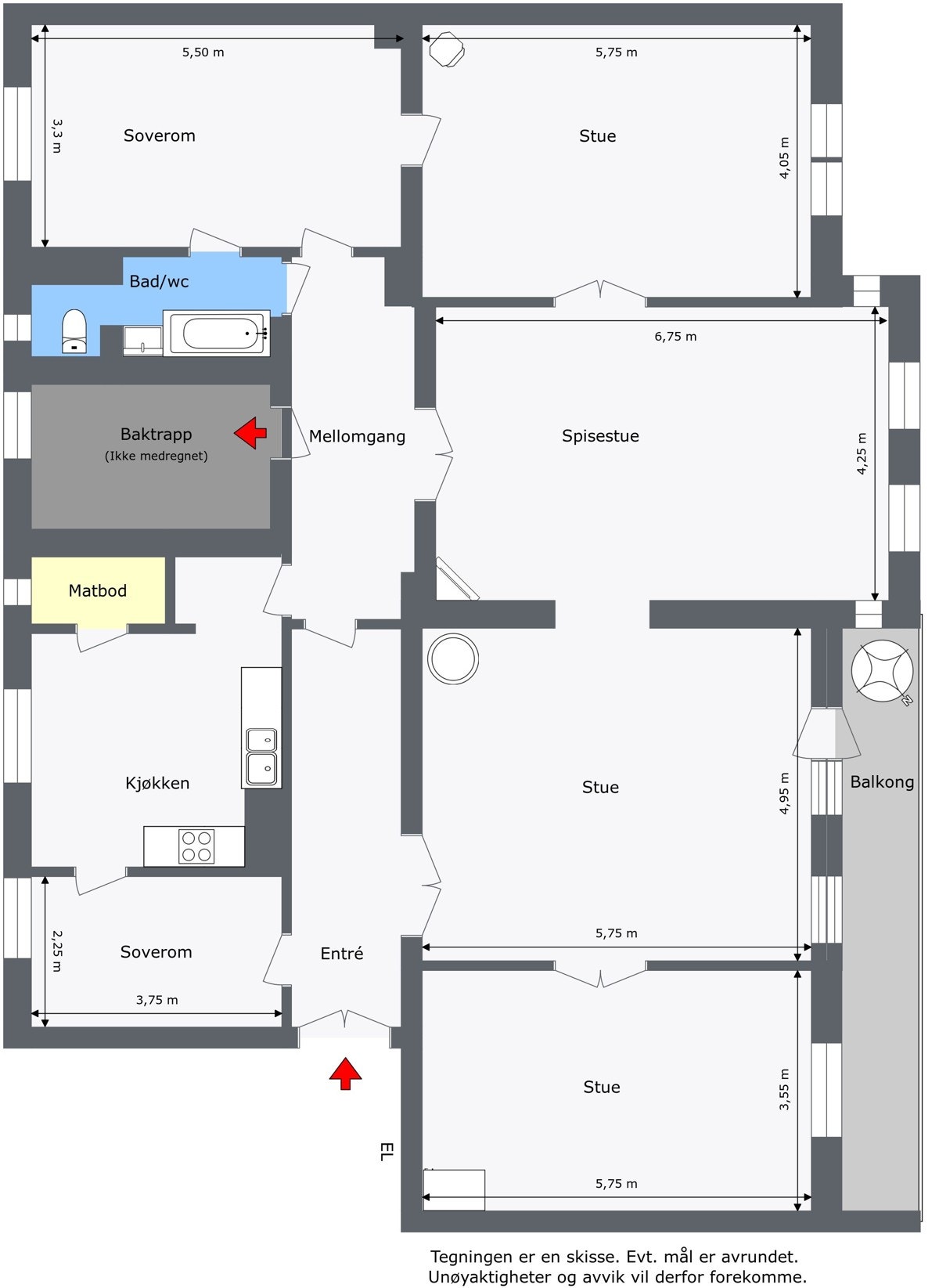 Plantegning. Galleribilde