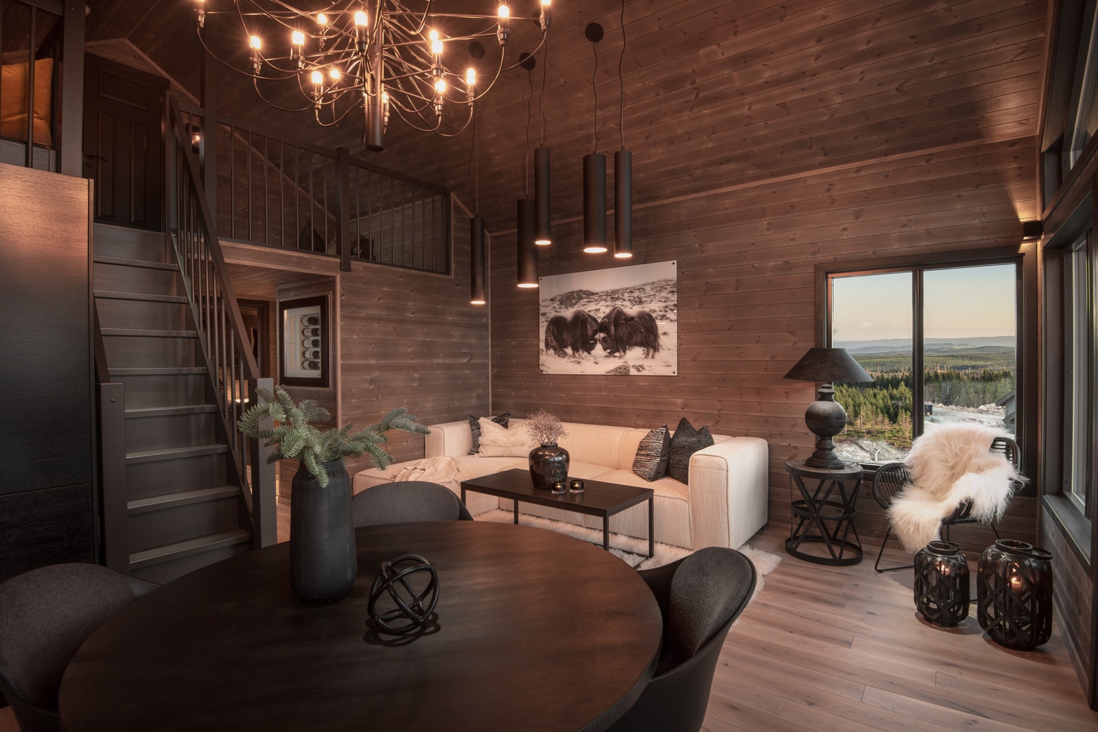 Bilde fra en hytte med "Lodge pakke". Galleribilde