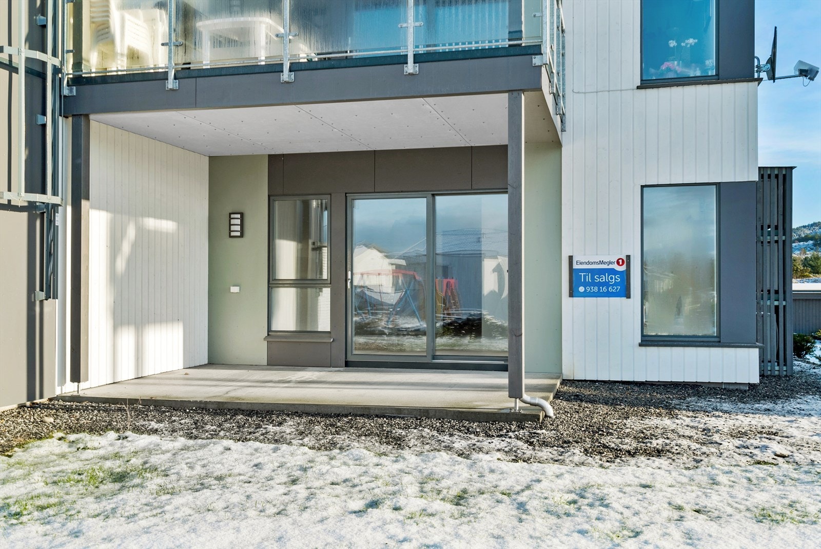 Stor vestvendt terrasse Galleribilde