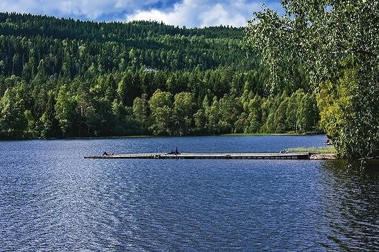 Gangavstand til Sognsvann og andre badevann Galleribilde