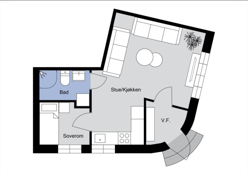 Plantegning Galleribilde