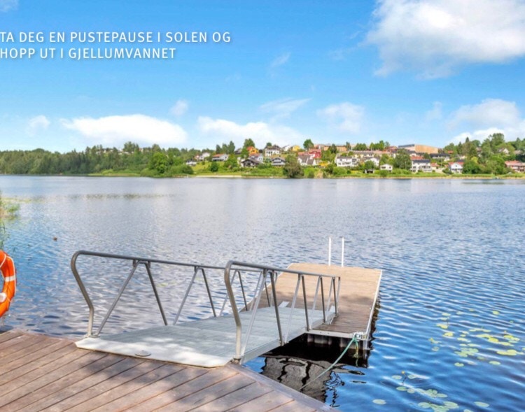 Bademuligheter i Gjellumvannet. Galleribilde