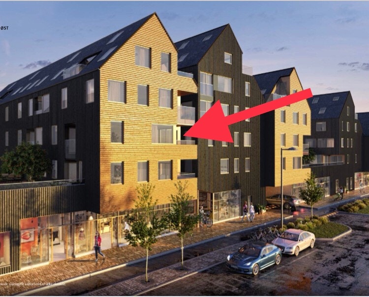 Aktuelle leilighet ligger i 3 etasje som vender mot Gjellumvannet. Galleribilde