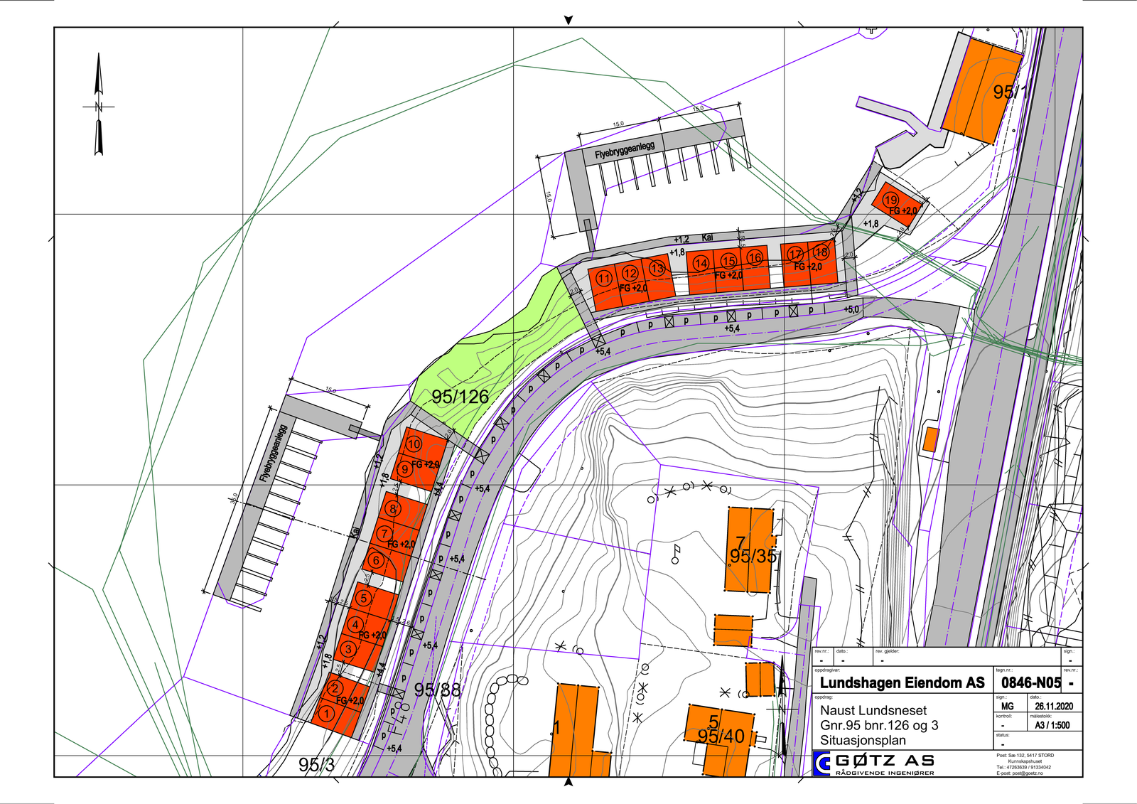 Nausttomter (2 og 14-16 er ledige). Sjå også PDF. Galleribilde