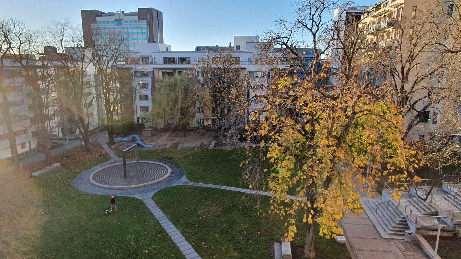 Utsikt fra balkongen Galleribilde