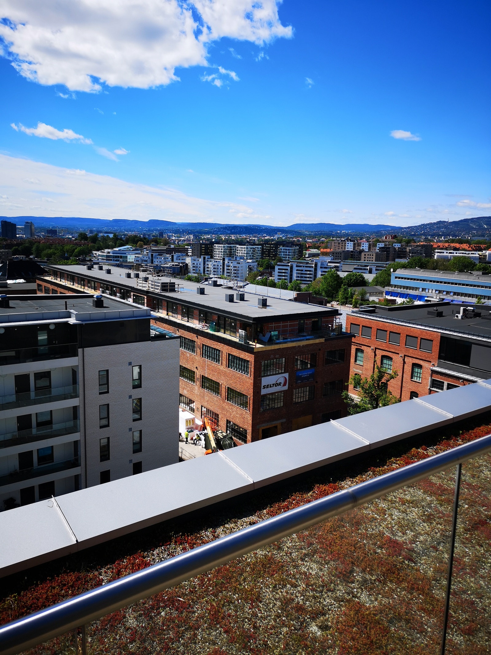 Utsikt takterrasse Galleribilde