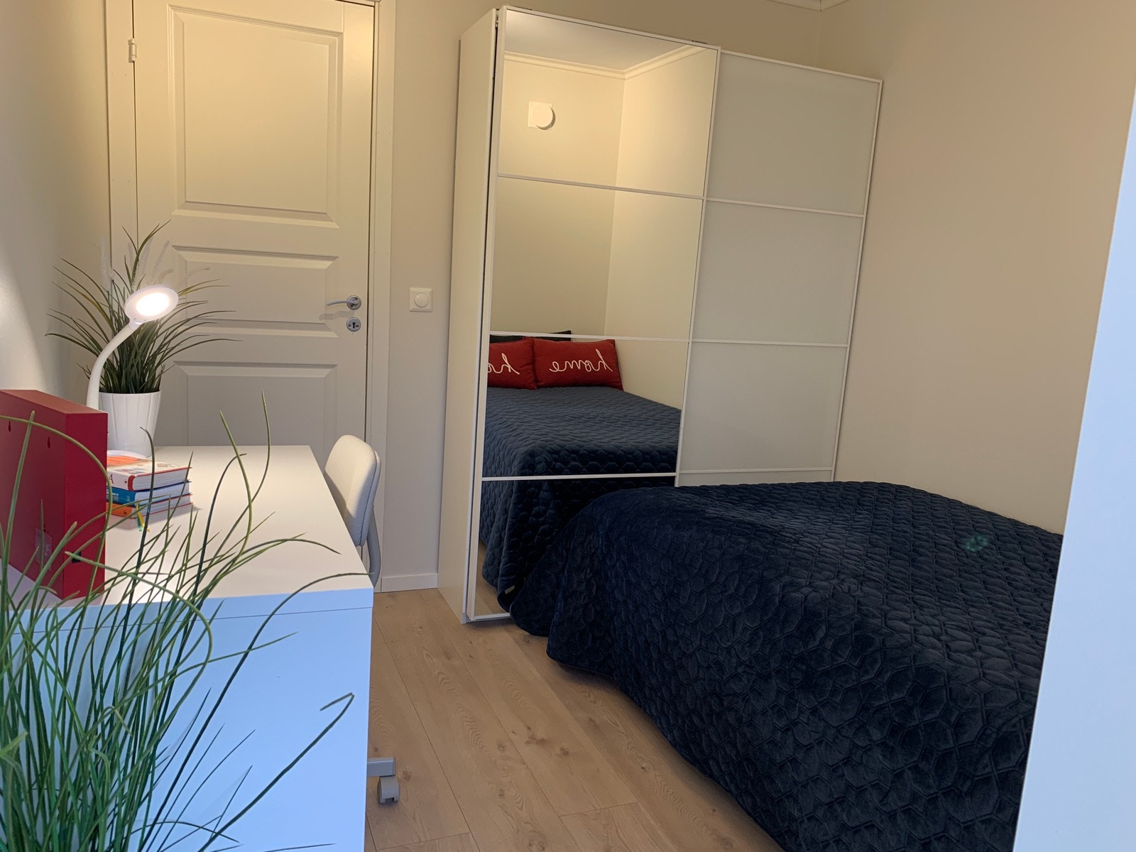 Rom 3 m seng 1,20 cm, ledig med oppstart 1. august for ett år med mulighet for forlengelse. Galleribilde