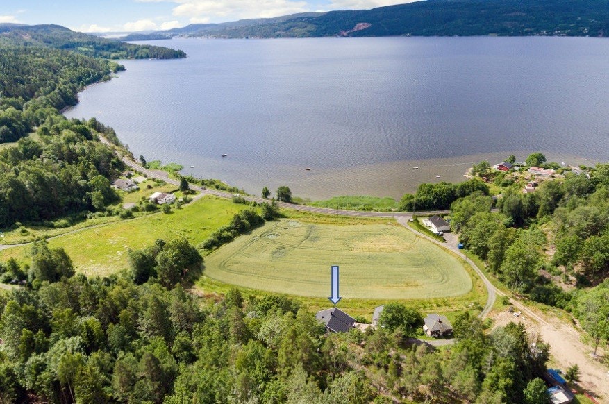 Høydefoto - Pil på boligen Galleribilde