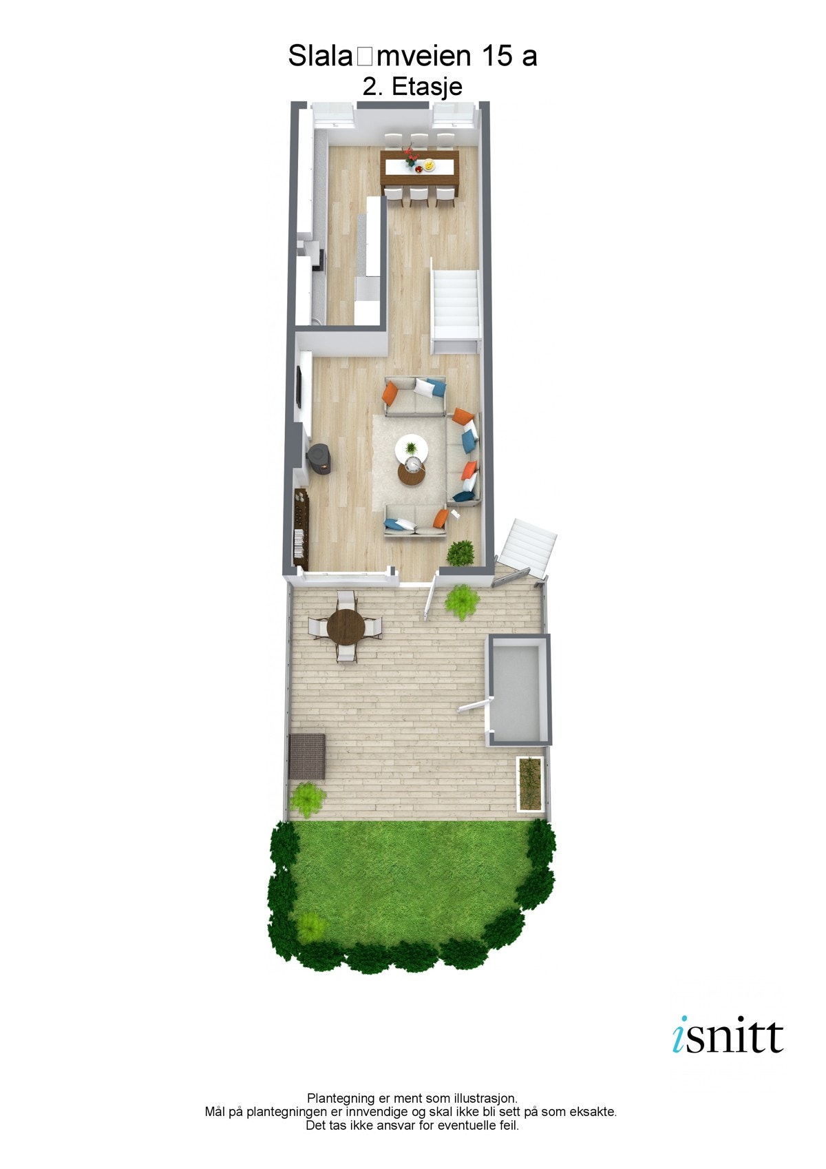 Plantegning 2.etg 3D Galleribilde