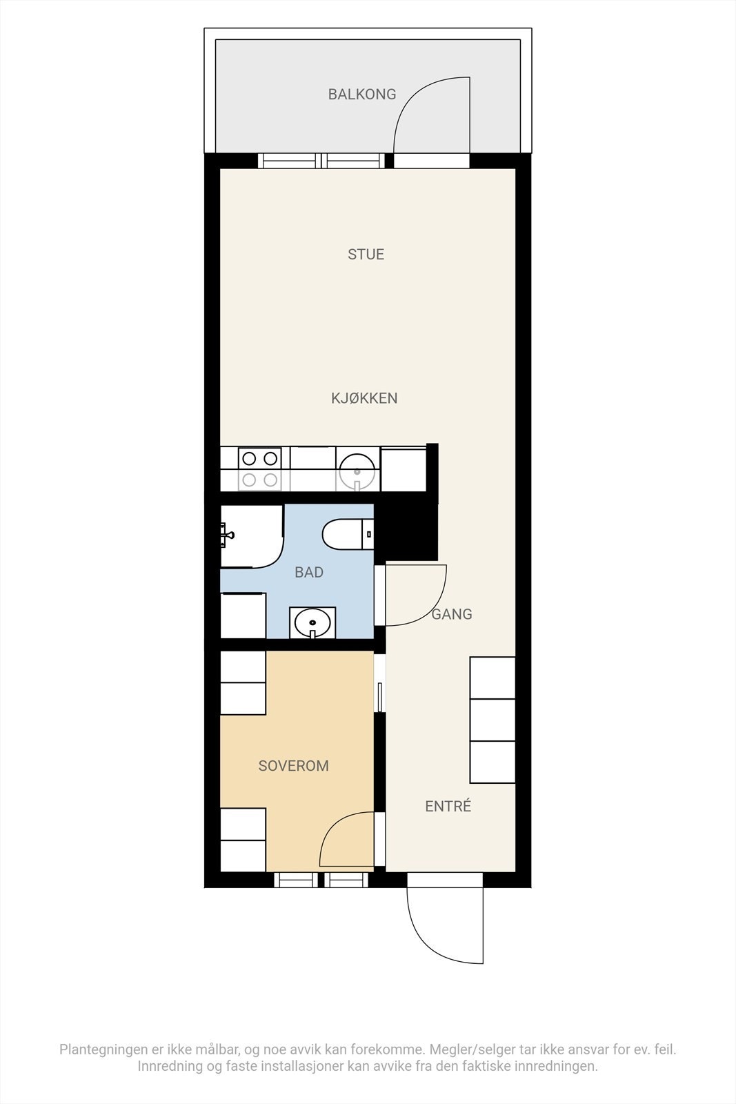 Planløsning tredje etasje. Galleribilde